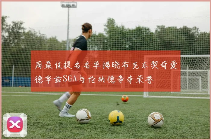 周最佳提名名单揭晓布克东契奇爱德华兹SGA与伦纳德争夺荣誉
